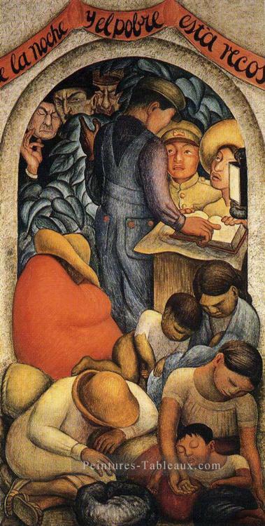 Nuit des pauvres socialisme Diego Rivera Peintures à l'huile